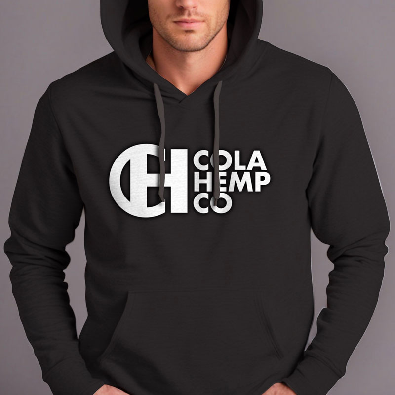 Cola Hemp co Branded Hoodie Black