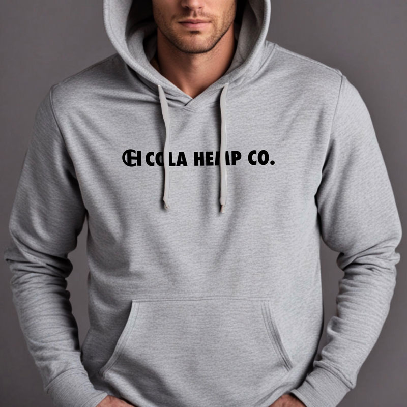Cola Hemp co Branded Hoodie Grey
